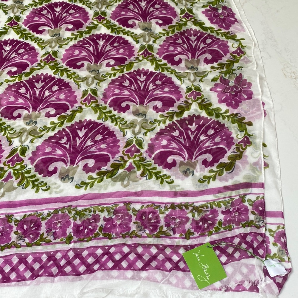 Vera Bradley soft fringe Julep Tulip scarf NWT